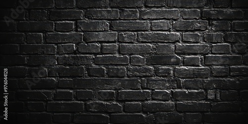  Textured Black Brick Wall Background for Design Projects