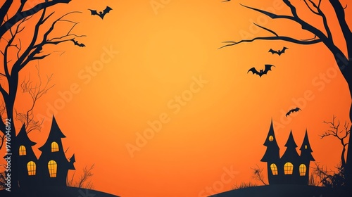 Halloween background design materials