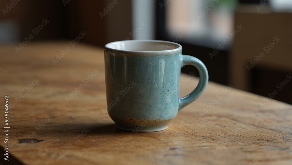 Ceramic coffee cup on a table Ceramic coffee cup on a table