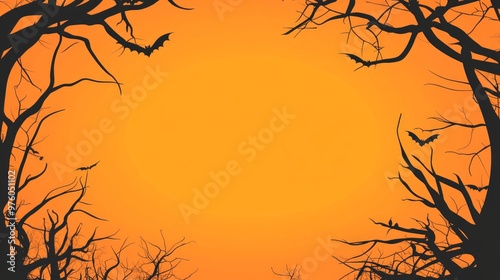 Halloween background design materials