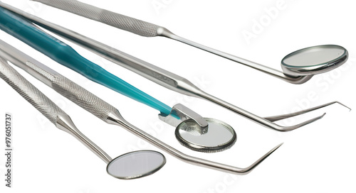 Dental Tooth equipment tool Transparent Background AI Generative