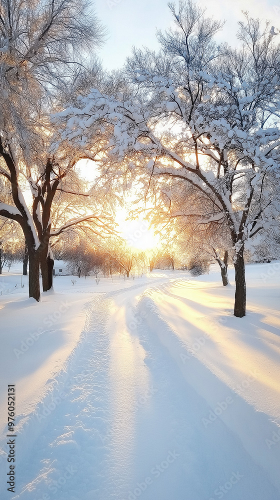 Snow At Sunset Snow At Sunset
