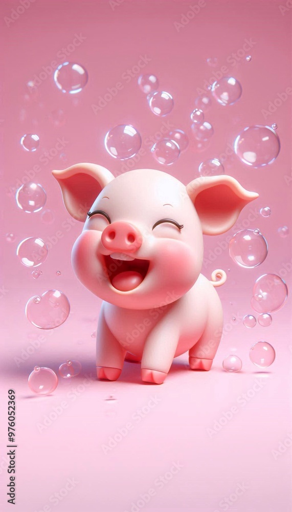 3D lachendes Ferkel 3D lachendes Ferkel