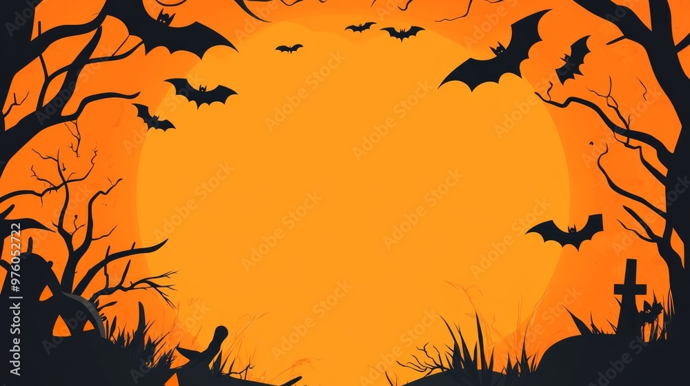 Halloween background design materials Halloween background design materials