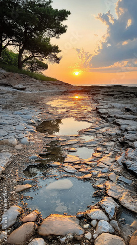Sunset Over Water