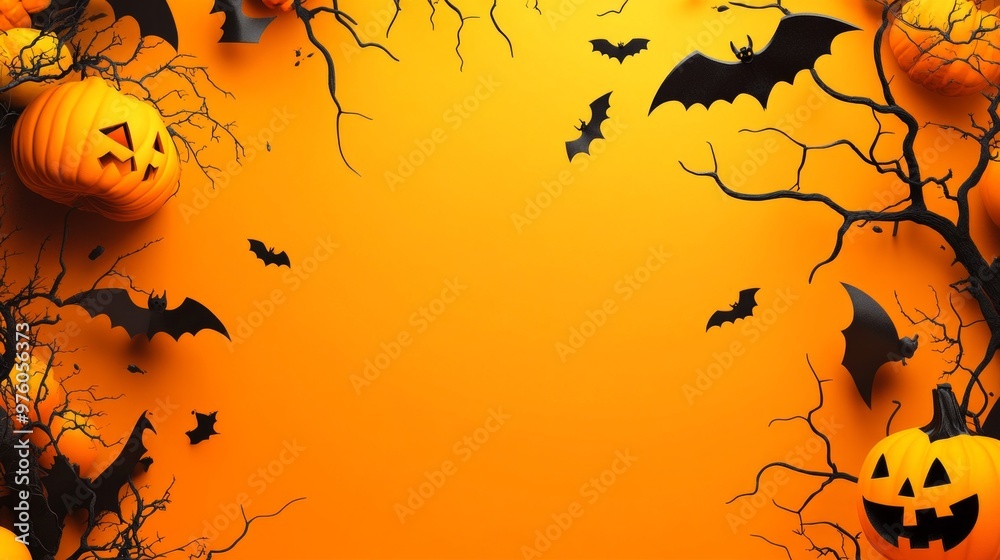 Halloween background design materials