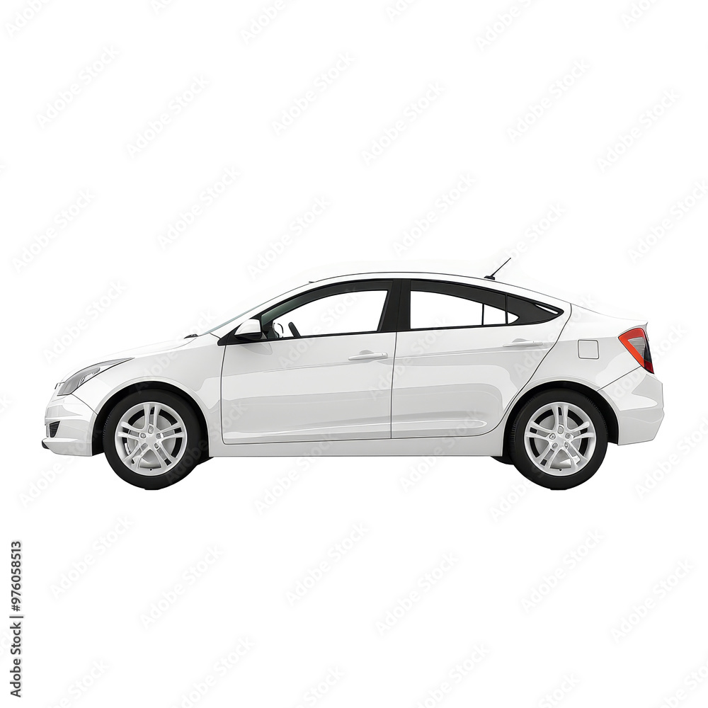 A sleek white hatchback parked on a clean surface, showcasing modern design and sporty features during daylight A sleek white hatchback parked on a clean surface, showcasing modern design and sporty features during daylight