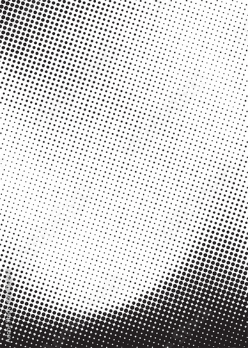 abstract gradient halftone dots background Pop art Abstract Black Comic Wall Pattern on White Vintage Noise Vector