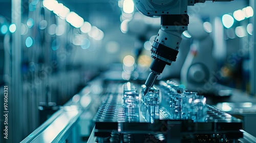 Robotic Arm Assembling Components on a Conveyor Belt