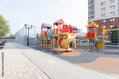 Wallpaper Mural children's playground on the territory of an apartment building Torontodigital.ca