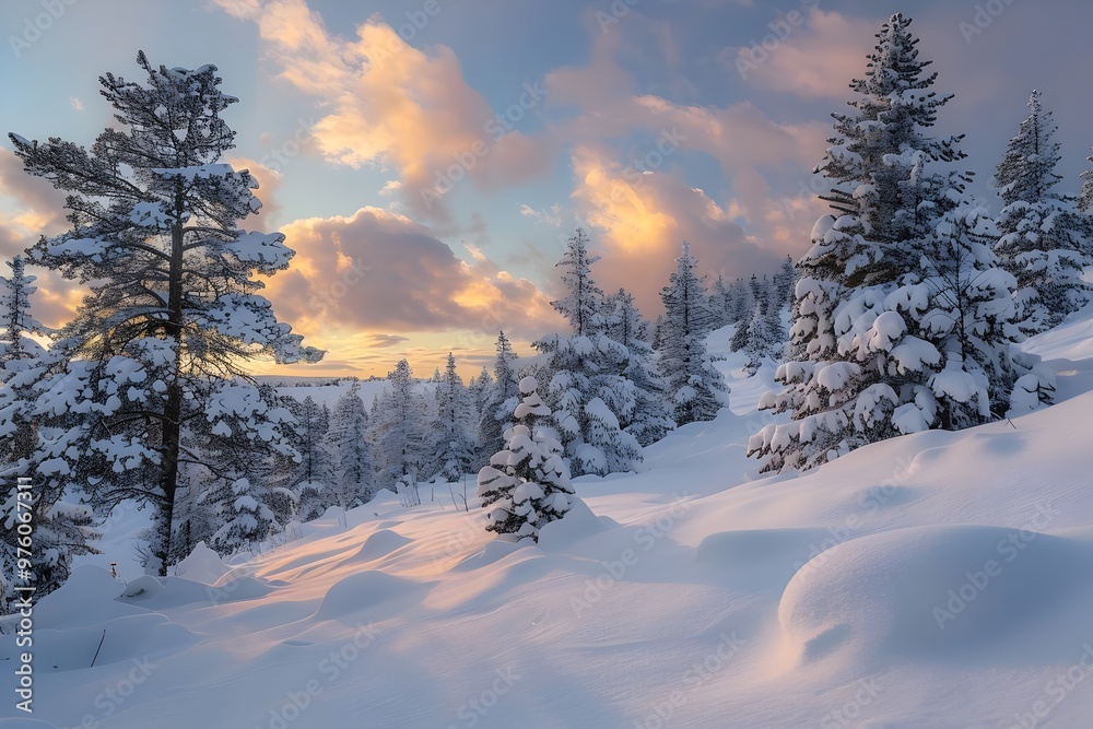 snow covered trees snow covered trees