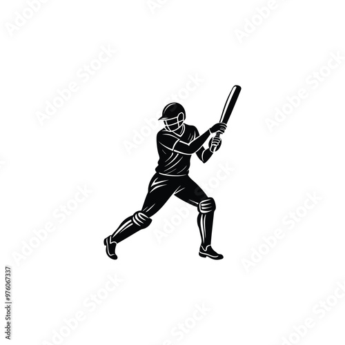 silhouette of a baseball player