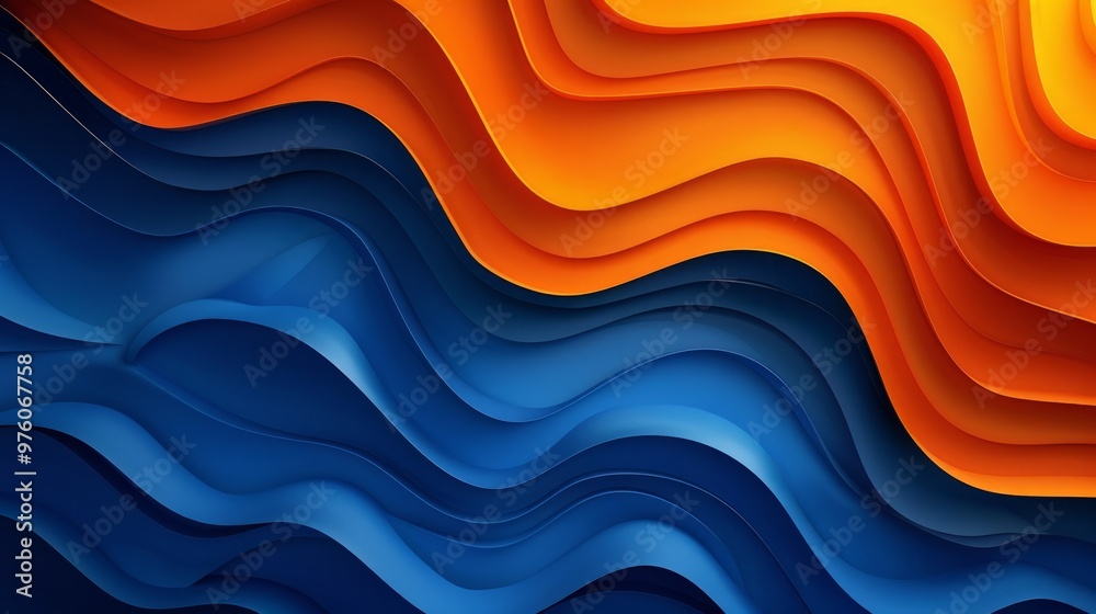 Blue orange modern vector design Blue orange modern vector design