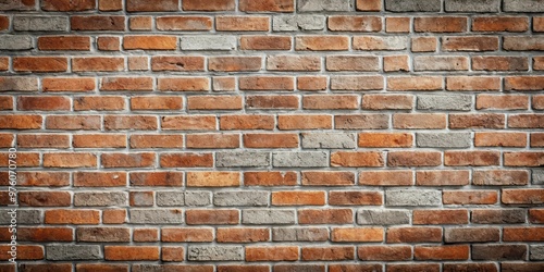 Rough textured brick stone gray concrete wall background perfect for industrial design projects