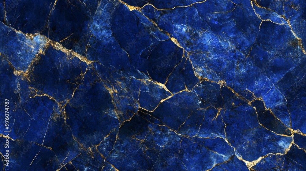 A highly detailed texture deep rich blue tones with subtle golden flecks