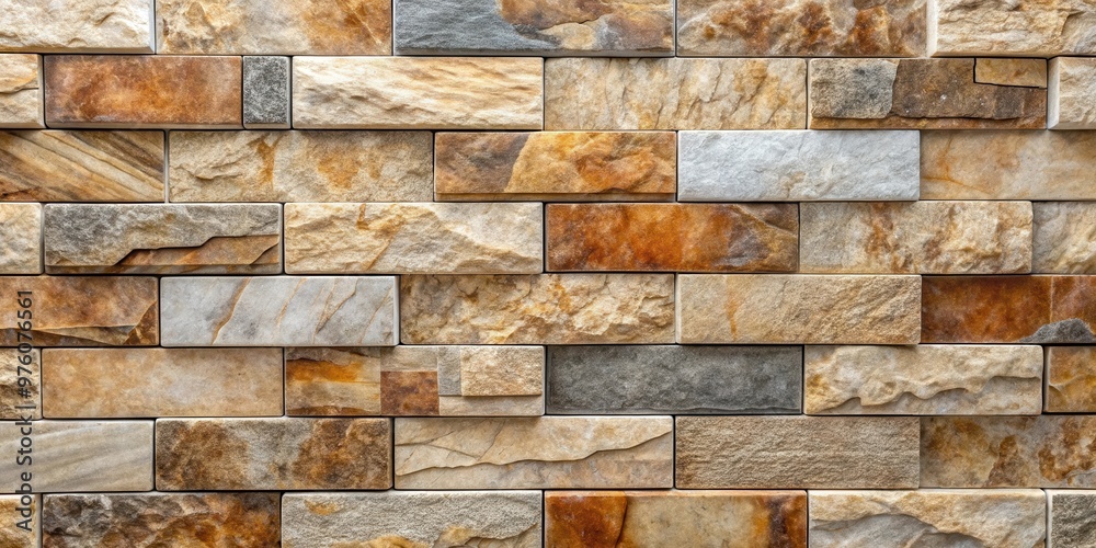 Decorative stone tiles on a wall, adding texture and style to any space Decorative stone tiles on a wall, adding texture and style to any space