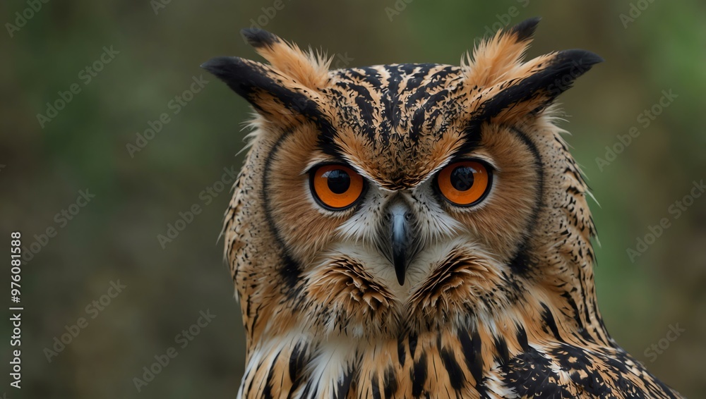Eagle owl, Bubo bubo. Eagle owl, Bubo bubo.