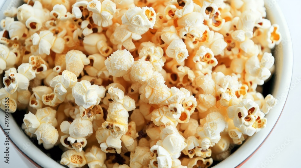 Close-up of Popcorn in a Bowl Close-up of Popcorn in a Bowl