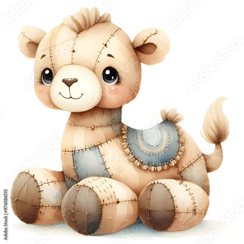 sewn camel illustration