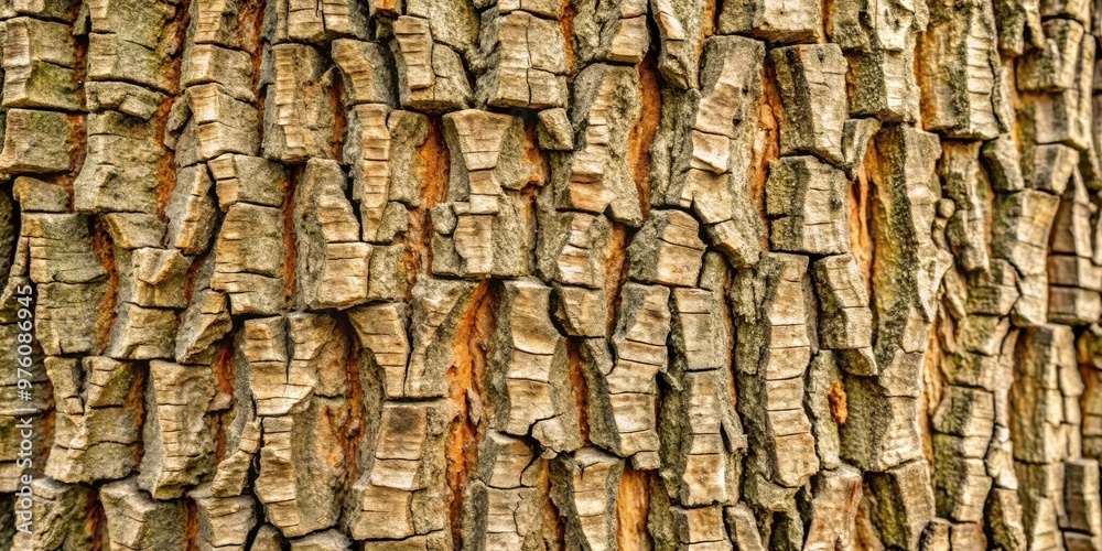 Close-up horizontal view of textured tree bark with intricate patterns and natural details Close-up horizontal view of textured tree bark with intricate patterns and natural details