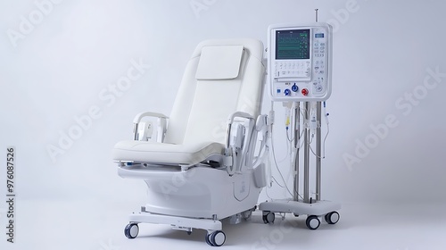 dialysis machine on white background.  photo