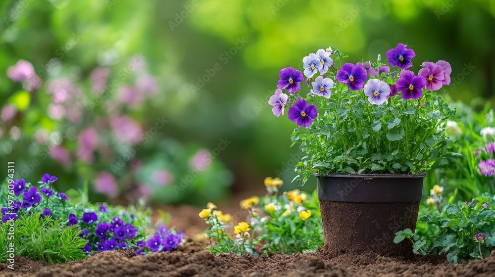 Plant flowers in the garden. Selective focus. nature. Plant flowers in the garden. Selective focus. nature.