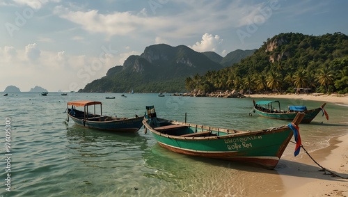 Fishing boat near Koh Phangan island.