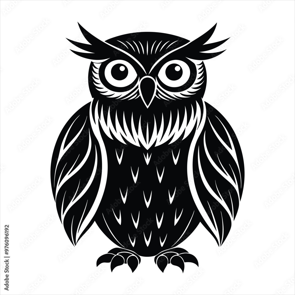 Owl silhouette vector Owl silhouette vector