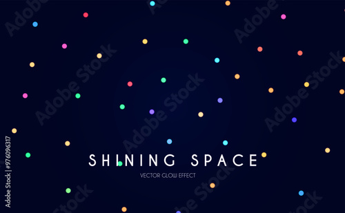 Bokeh colorful light effect. Blur light design. Confetti and holiday firecracker rainbow color effect. Christmas party design