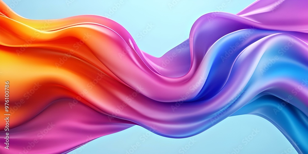 Vibrant Symphony of Flowing Colors