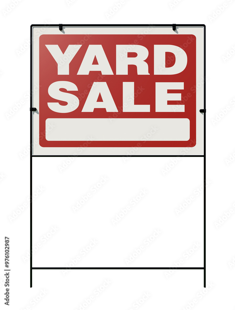 Yard Sale Yard Sign Isolated. Transparent PNG. Yard Sale Yard Sign Isolated. Transparent PNG.