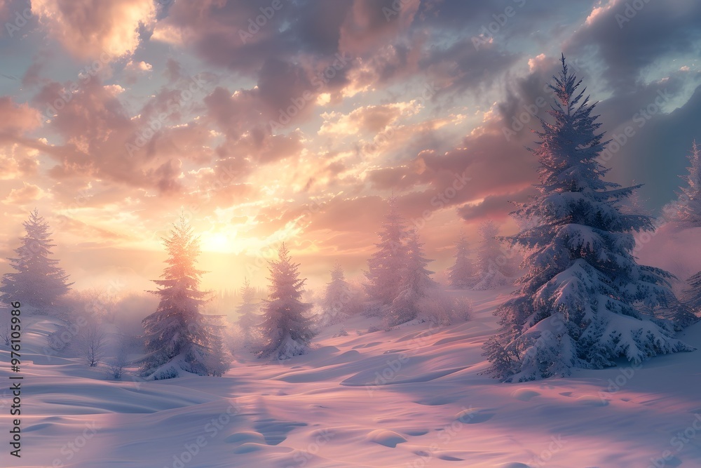 sunset in winter sunset in winter