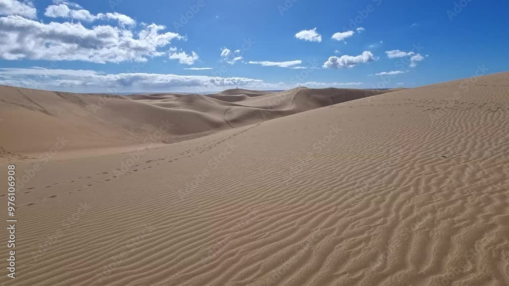 Gran Canaria Maspalomas Beach and Dunes in Daylight and Sunset on the Canary Islands. Gran Canaria Maspalomas Beach and Dunes in Daylight and Sunset on the Canary Islands.