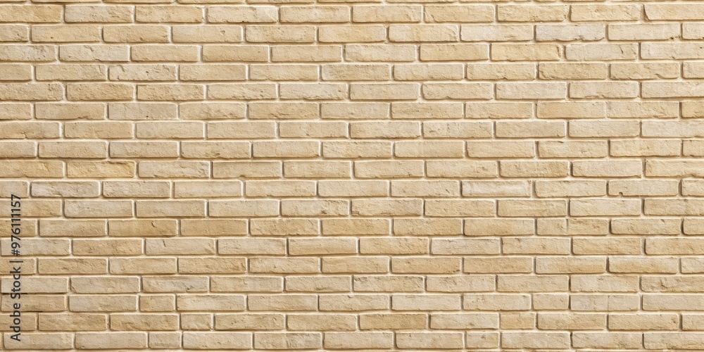 Beige painted brick wall background with a textured surface Beige painted brick wall background with a textured surface