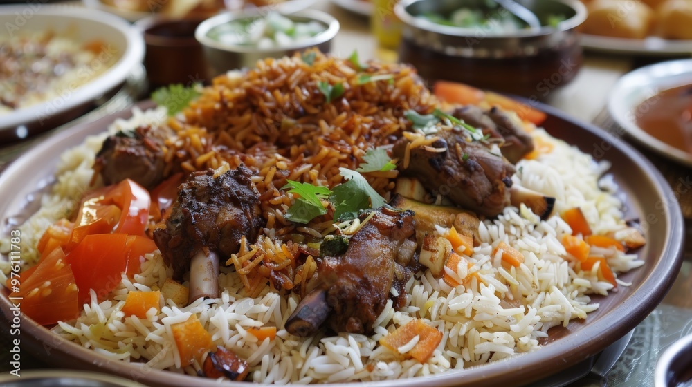 Rice is an Arabic dish that is served in Arabic cuisine. Rice is an Arabic dish that is served in Arabic cuisine.