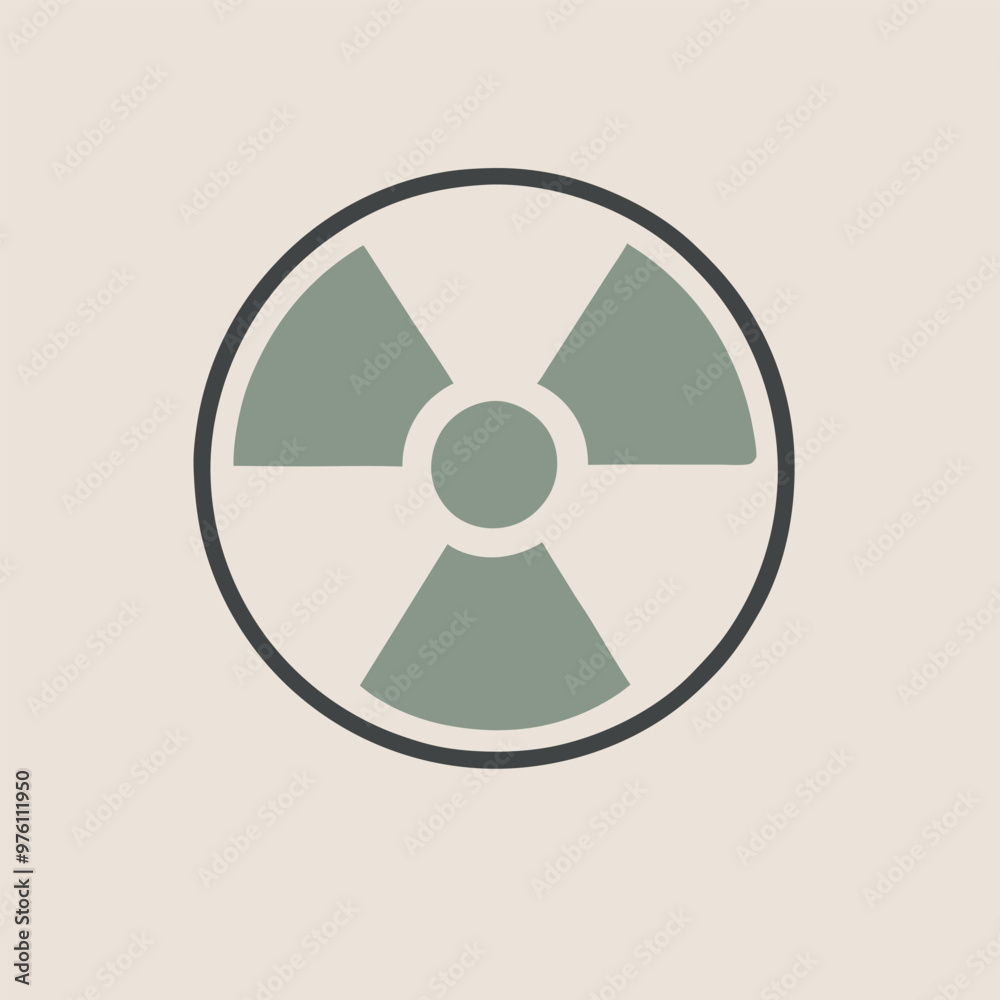 a Radiation icon, silhouette vector illustration, isolated white background a Radiation icon, silhouette vector illustration, isolated white background