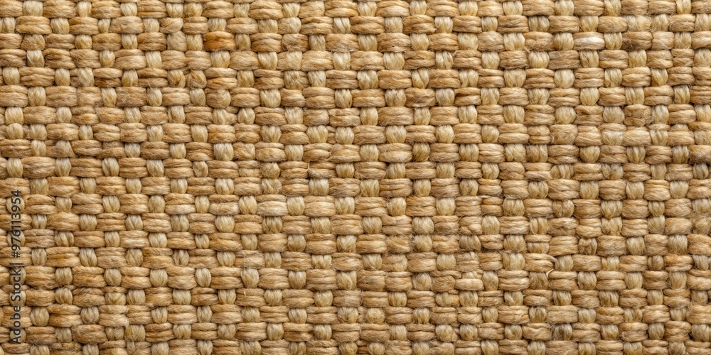 Close-up view of the textured background of a jute or esparto carpet Close-up view of the textured background of a jute or esparto carpet