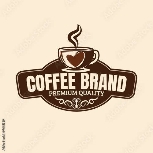 design for coffee brand classic and elegant