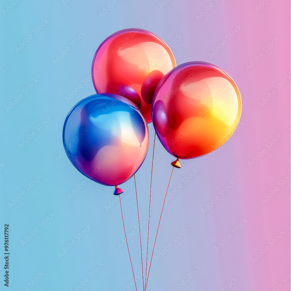 Bunte Luftballons, Generative AI Bunte Luftballons, Generative AI