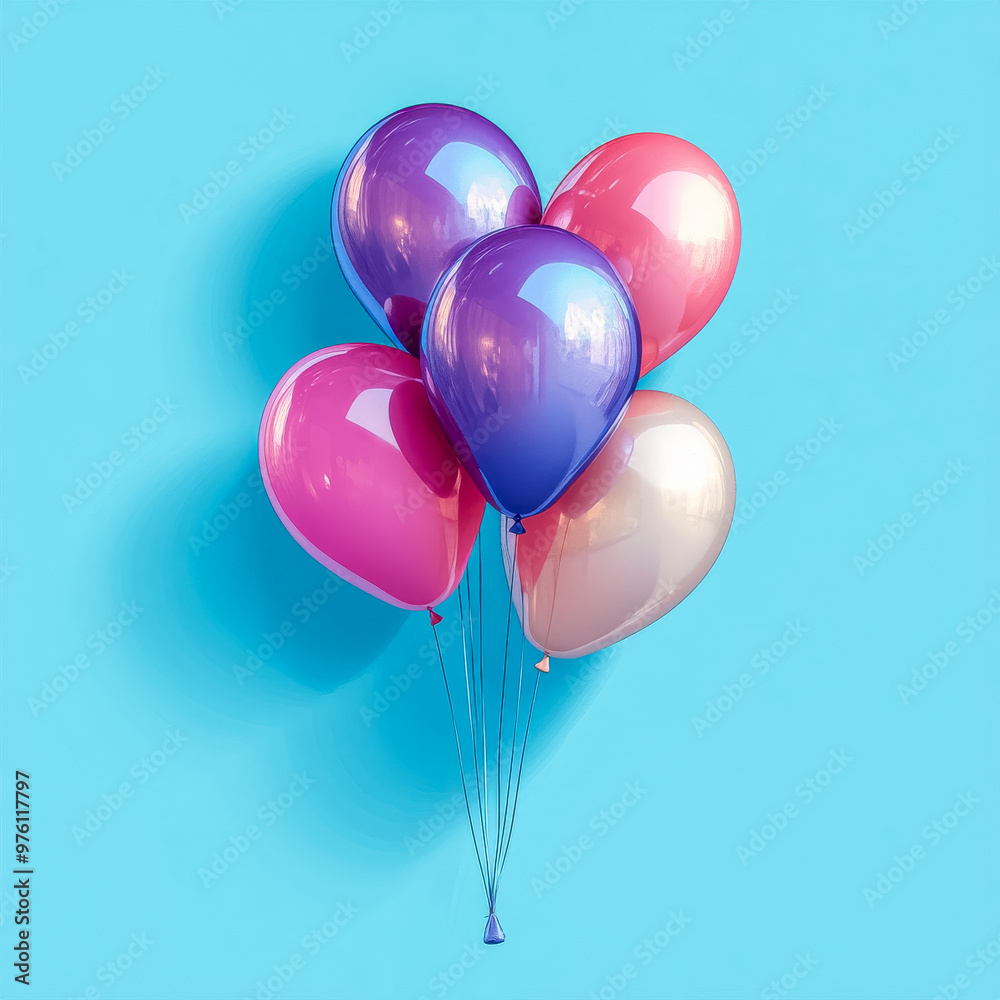 Bunte Luftballons, Generative AI Bunte Luftballons, Generative AI