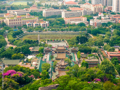 Landscape of Xiamen(amoy)from Nanputuo temple,Xiamen,Fujian,China photo