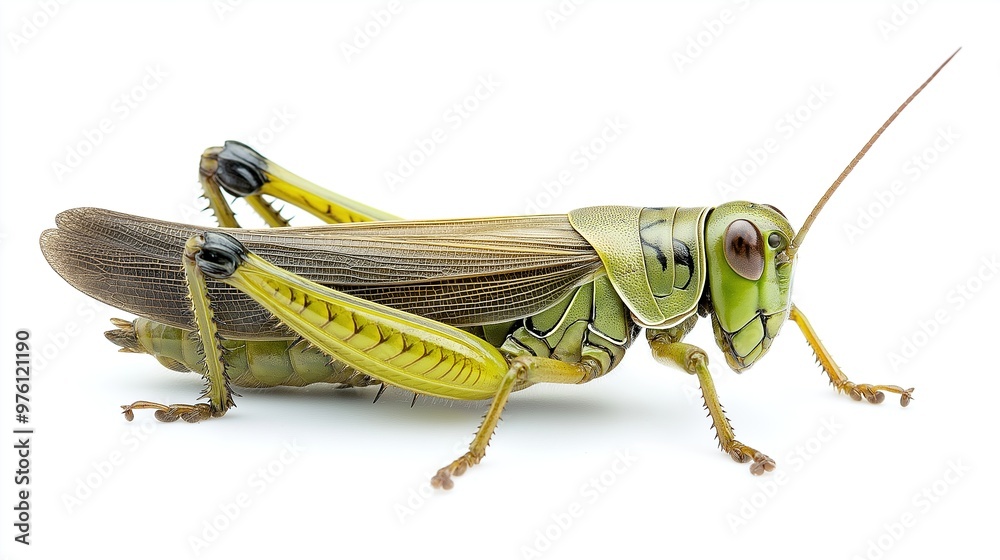 Grasshopper isolated on white Grasshopper isolated on white