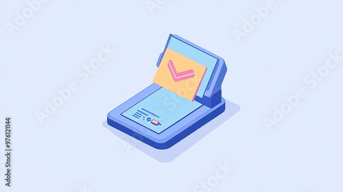 A simple icon that looks like a document being scanned.