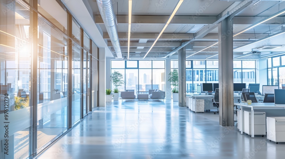 Modernized Office Building with Energy Efficient HVAC and Lighting Systems Enhancing Interior Comfort Modernized Office Building with Energy Efficient HVAC and Lighting Systems Enhancing Interior Comfort