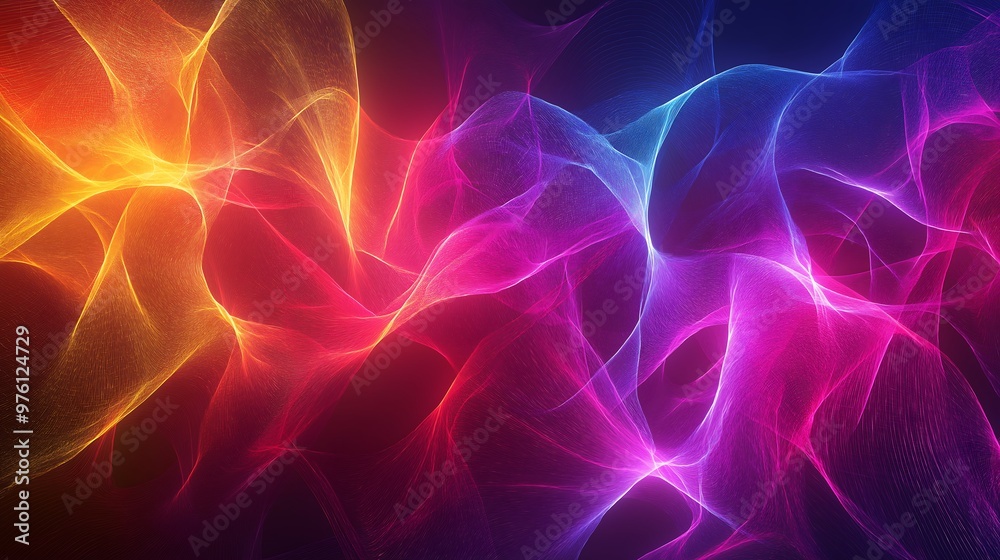Abstract background with glowing lines. Abstract digital waving lines particle. Abstract background with glowing lines. Abstract digital waving lines particle.