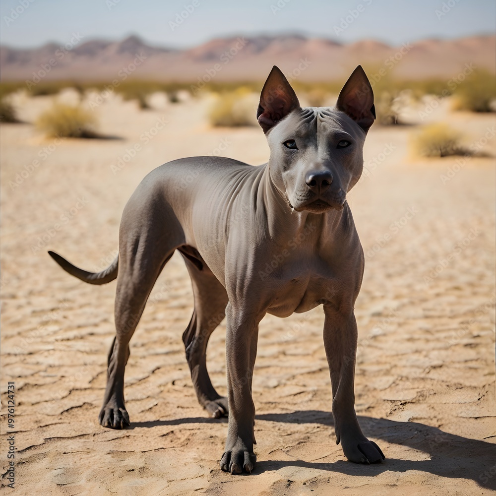 Grey Thai Ridgeback Desert Dog Doggy Pet Grey Thai Ridgeback Desert Dog Doggy Pet