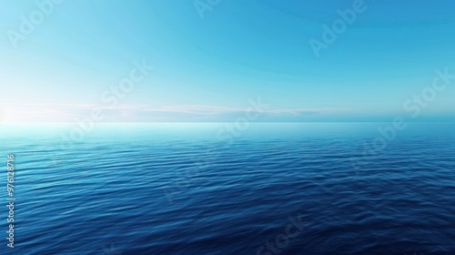 Wallpaper Mural Tranquil Blue Horizon Torontodigital.ca