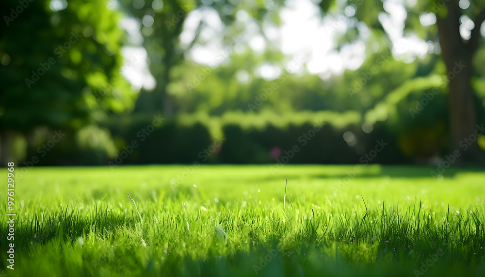 green grass in the park green grass in the park