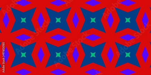 Abstract Geometry Blue White Green Red Background Wallpaper 