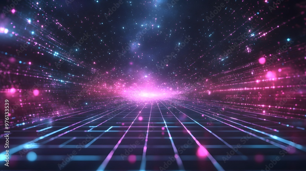 Futuristic lorem ipsum background with glowing neon in a dark space-like environment, with holographic effects and digital grid patterns, highly detailed and immersive. Futuristic lorem ipsum background with glowing neon in a dark space-like environment, with holographic effects and digital grid patterns, highly detailed and immersive.